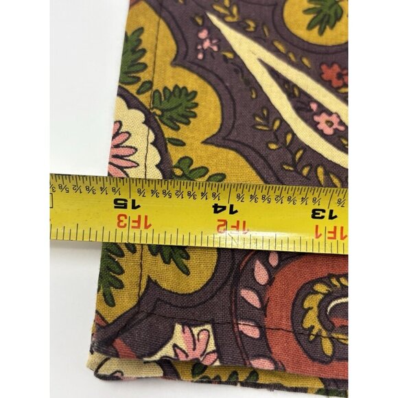April Cornell Set Of Four Paisley Eggplant Red Square Cloth Cotton Napkins - Picture 8 of 10